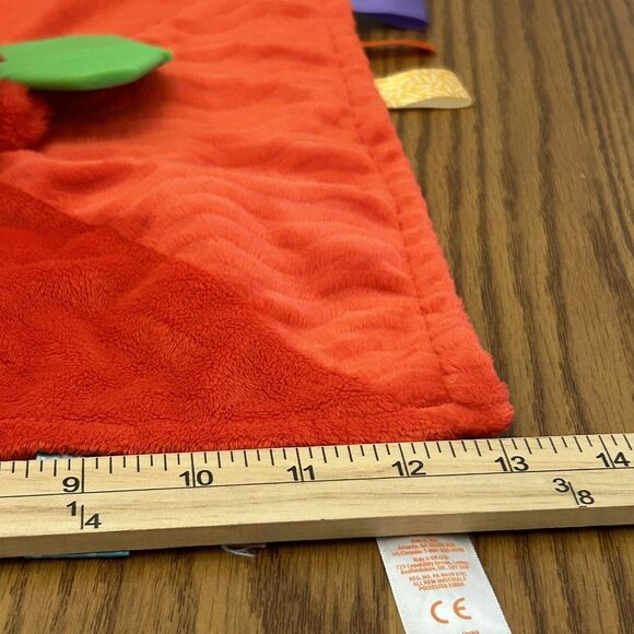 Elmo Sesame Street Red Lovey Security Blanket Bright Starts Teether 13x13 - Picture 9 of 9